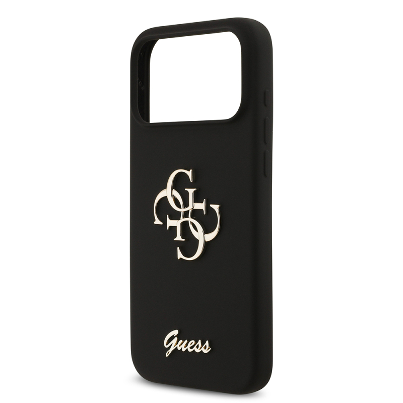 Apple iPhone 17 Pro Max Case Guess Original Licensed Grained Text Logo Cover - 28