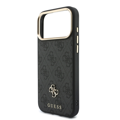 Apple iPhone 17 Pro Max Case Guess Original Licensed M-safe Charging Case with Strap and 4G Metal Logo Card Holder - 11