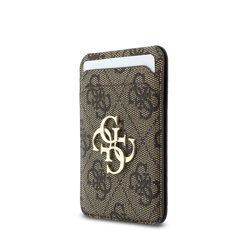 Apple iPhone 17 Pro Max Case Guess Original Licensed M-safe Charging Case with Strap and 4G Metal Logo Card Holder - 18