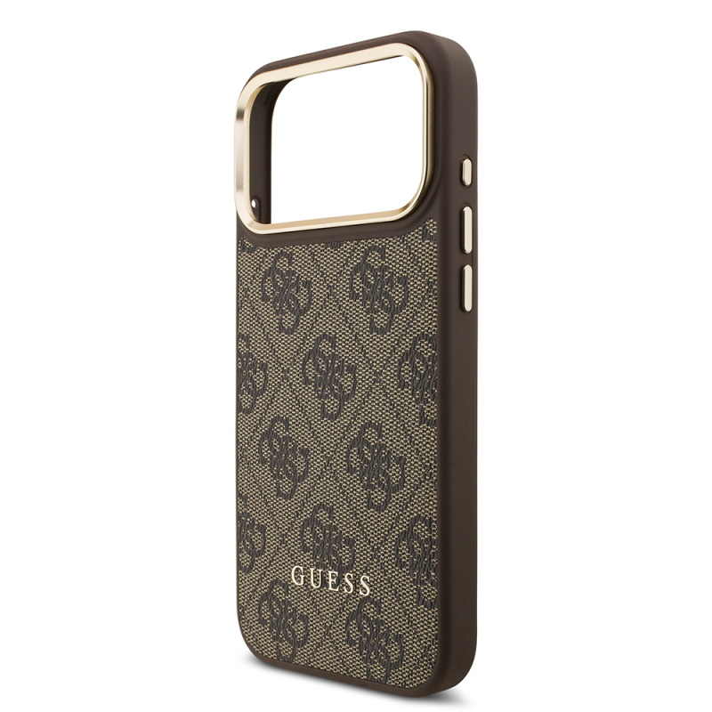 Apple iPhone 17 Pro Max Case Guess Original Licensed M-safe Charging Feature 4G Metal Large Logo Card Holder Cover - 8