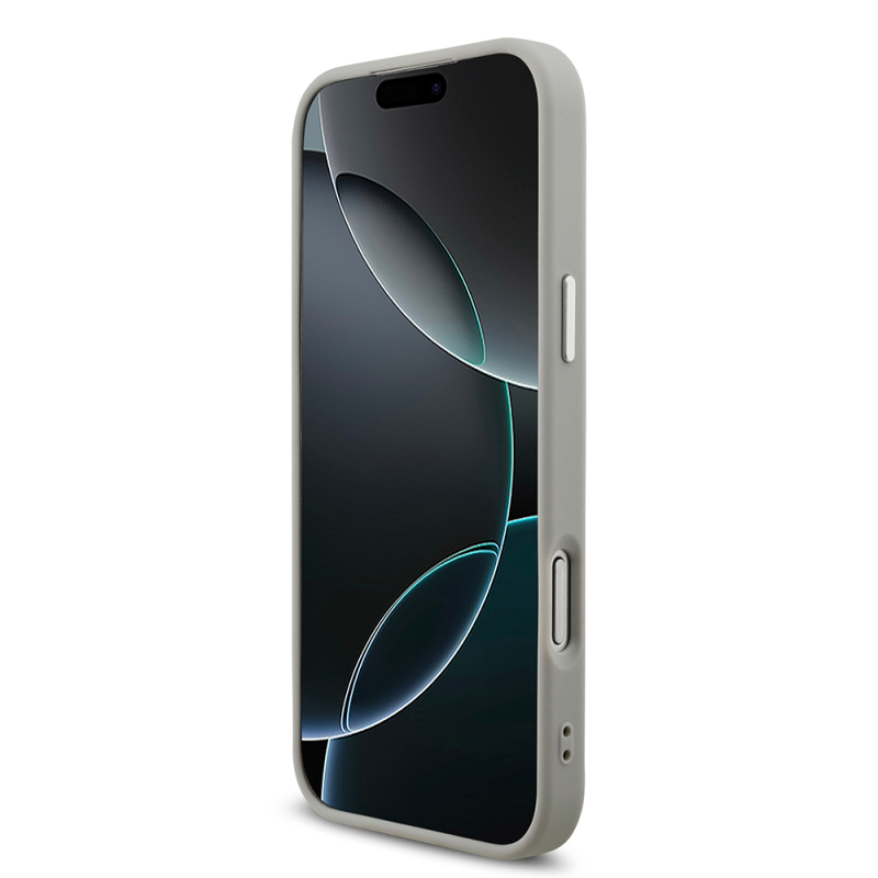 Apple iPhone 17 Pro Max Case Guess Original Licensed M-Safe Charging Feature Metal Camera Frame Triangle Logo Glitter Cover - 27