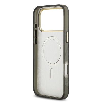 Apple iPhone 17 Pro Max Case Guess Original Licensed M-safe Charging Feature Text Logo Python Patterned Cover - 15