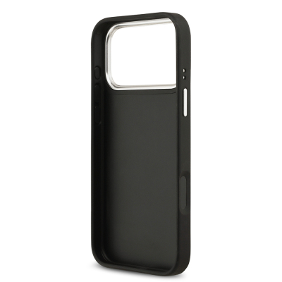 Apple iPhone 17 Pro Max Case Guess Original Licensed Metal Camera Frame Metal Large 4G and Text Logo PU Leather Cover - 6