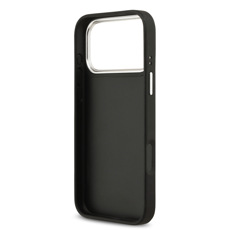 Apple iPhone 17 Pro Max Case Guess Original Licensed Metal Camera Frame Metal Large 4G and Text Logo PU Leather Cover - 6