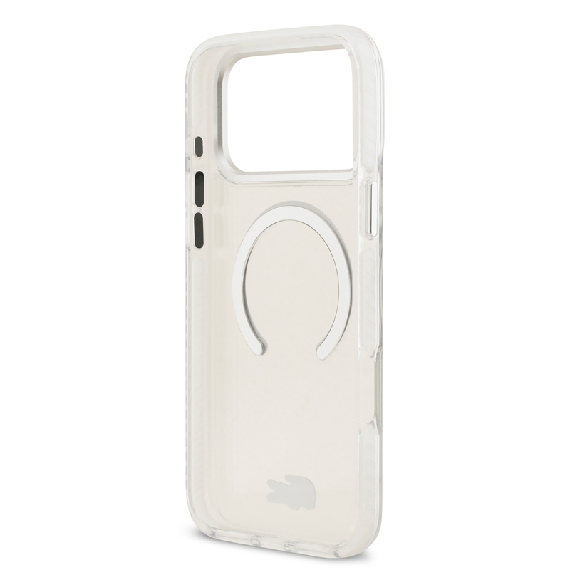 Apple iPhone 17 Pro Max Case Lacoste Original Licensed M-Safe Charging Feature Iconic Crocodile Logo Frosted Cover - 10