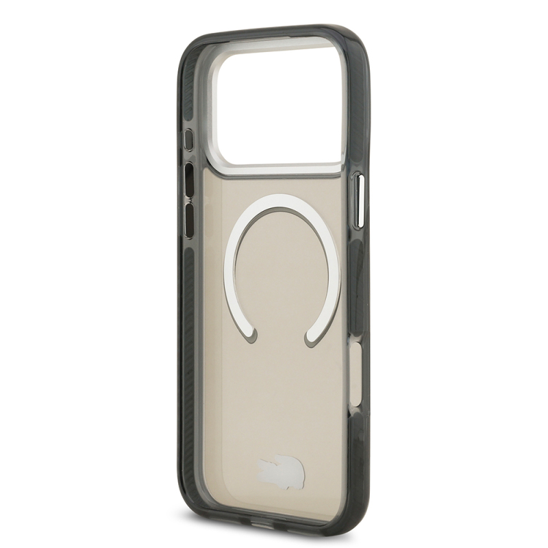 Apple iPhone 17 Pro Max Case Lacoste Original Licensed M-Safe Charging Feature Iconic Crocodile Logo Frosted Cover - 16