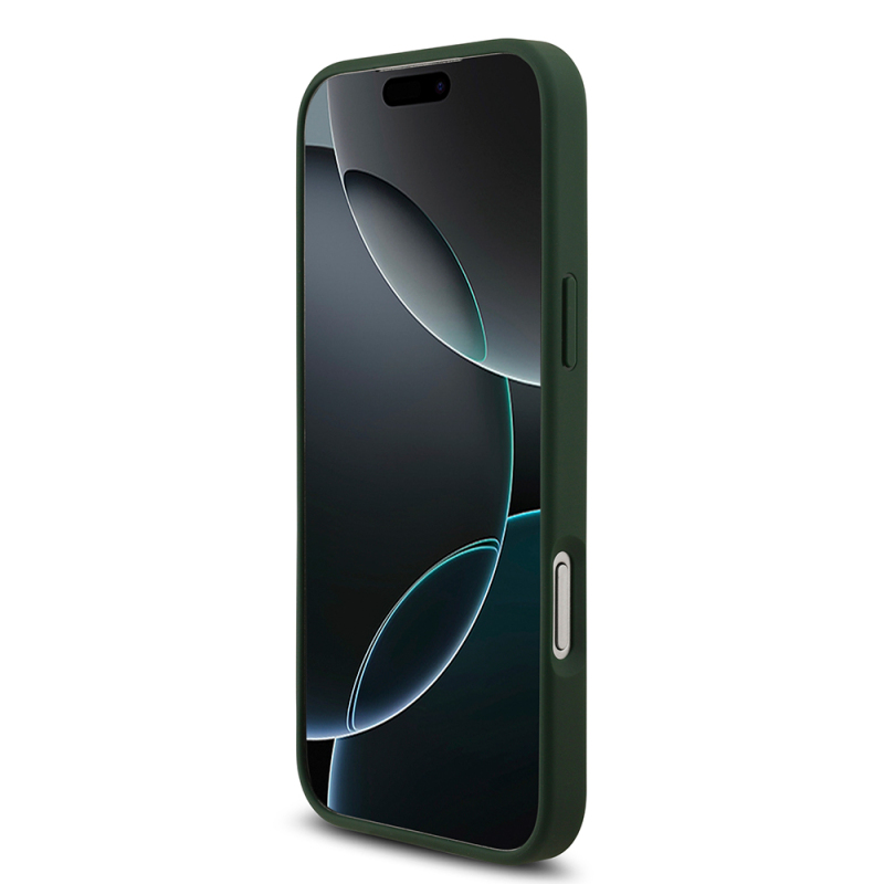 Apple iPhone 17 Pro Max Case Lacoste Original Licensed M-Safe Charging Feature PU Leather Design Metal Logo Cover - 14