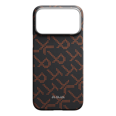 Apple iPhone 17 Pro Max Case M-safe Charging Enabled Aramid Fiber Pitaka Tactile Woven Monogram Series Cover - 11