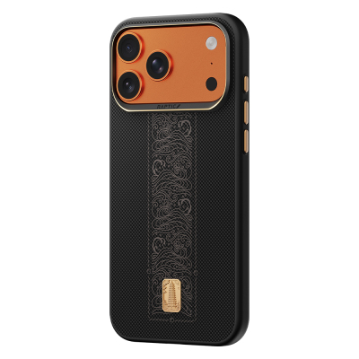 Apple iPhone 17 Pro Max Case M-safe Charging Enabled Raptic Aramid Dual Rise Series 24K Gold Plated Cover - 8