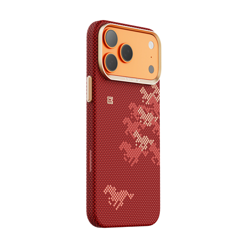 Apple iPhone 17 Pro Max Case M-safe Charging Enabled Raptic Aramid Skin Chivalry Series Cover - 4