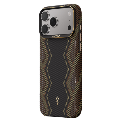 Apple iPhone 17 Pro Max Case M-safe Charging Enabled Raptic Aramid Skin Scepter Series Cover - 4