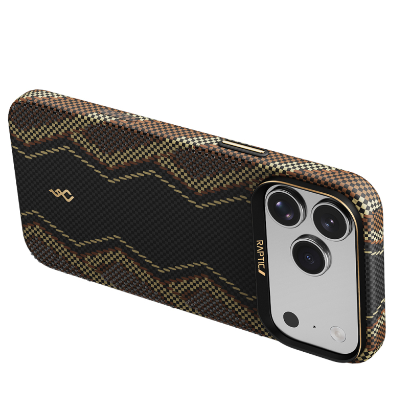 Apple iPhone 17 Pro Max Case M-safe Charging Enabled Raptic Aramid Skin Scepter Series Cover - 5