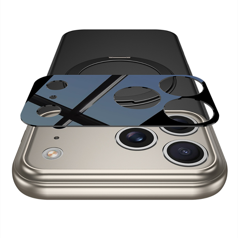 Apple iPhone 17 Pro Max Case M-safe Charging Feature 360 Degree Stand Double-Piece Zore Torino Cover - 6