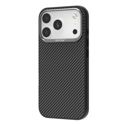 Apple iPhone 17 Pro Max Case M-Safe Charging Feature 600D Metal Camera Frame Raptic Aramid Fiber Series Cover - 5