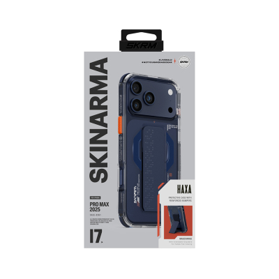 Apple iPhone 17 Pro Max Case M-Safe Charging Feature Airbag Design Stand Skinarma Haxa Cover - 14