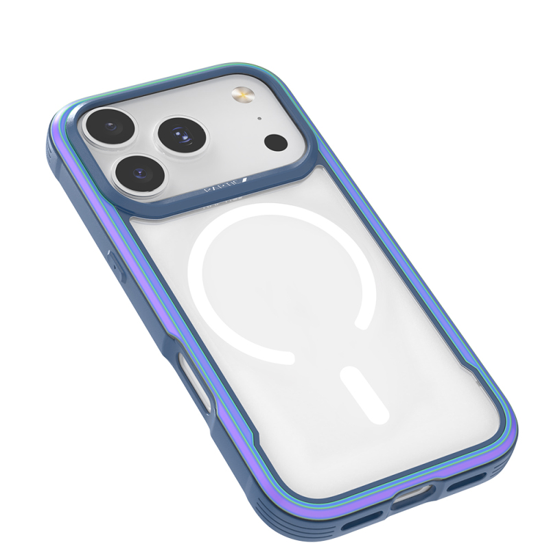Apple iPhone 17 Pro Max Case M-Safe Charging Feature Airbag Raptic Shield Series Transparent Back Cover - 7