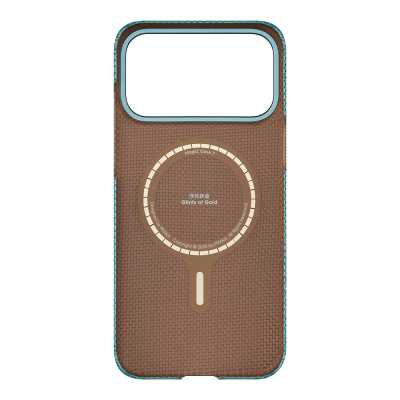 Apple iPhone 17 Pro Max Case M-safe Charging Feature Aramid Fiber Pitaka Glints of Gold Ultra Slim Series Cover - 6