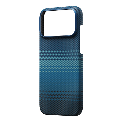 Apple iPhone 17 Pro Max Case M-safe Charging Feature Aramid Fiber Pitaka Tactile Woven Sunset-Moonrise Series Sunset Cover - 6