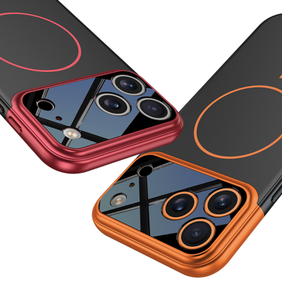 Apple iPhone 17 Pro Max Case M-safe Charging Feature Double-Piece Zore Napoli Cover - 5