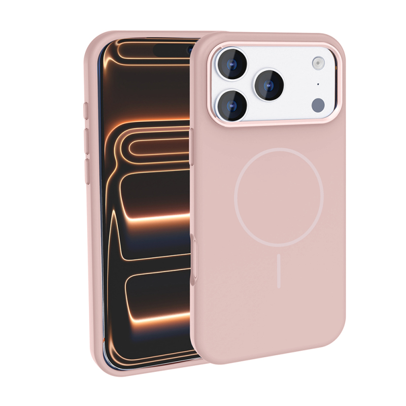 Apple iPhone 17 Pro Max Case M-Safe Charging Feature Metal Camera Frame Zore Edi Silicone Cover - 9