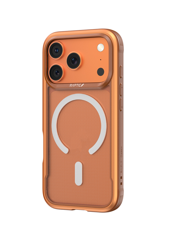 Apple iPhone 17 Pro Max Case M-Safe Charging Feature Raptic Shield Classic Series Transparent Back Surface C-Magnet Cover - 7