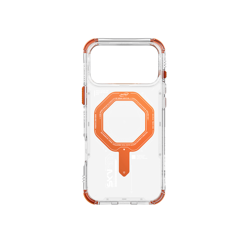 Apple iPhone 17 Pro Max Case M-safe Charging Feature SkinArma Airbag Design Magma Cover - 5