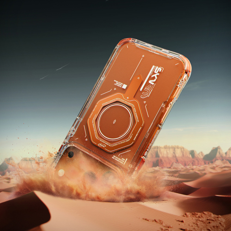 Apple iPhone 17 Pro Max Case M-safe Charging Feature SkinArma Airbag Design Magma Cover - 8