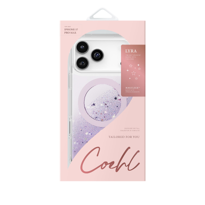 Apple iPhone 17 Pro Max Case M-safe Charging Feature Star Glitter Back Cover Coehl Lyra - 4