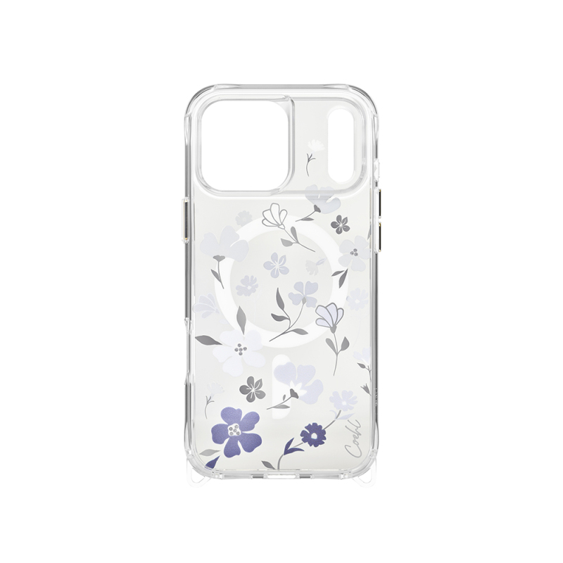 Apple iPhone 17 Pro Max Case M-safe Charging Feature Transparent Back Surface Floral Coehl Amara Cover - 3
