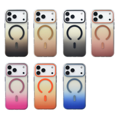 Apple iPhone 17 Pro Max Case M-safe Charging Feature Transparent Color Transition Zore Toros Cover - 29