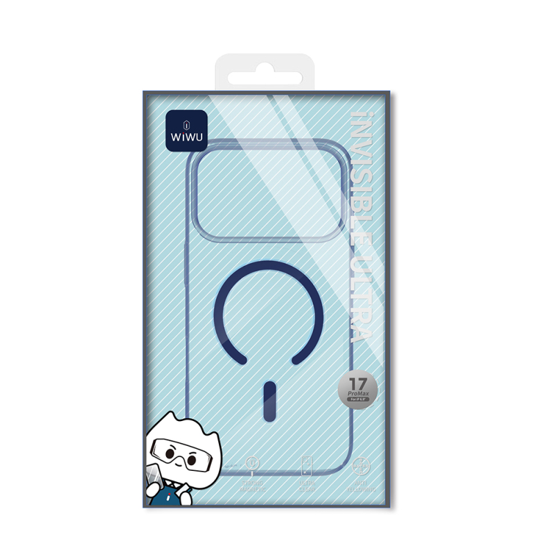 Apple iPhone 17 Pro Max Case M-safe Charging Feature Wiwu YXK-207 Invisible Pro Hard PC Cover - 12