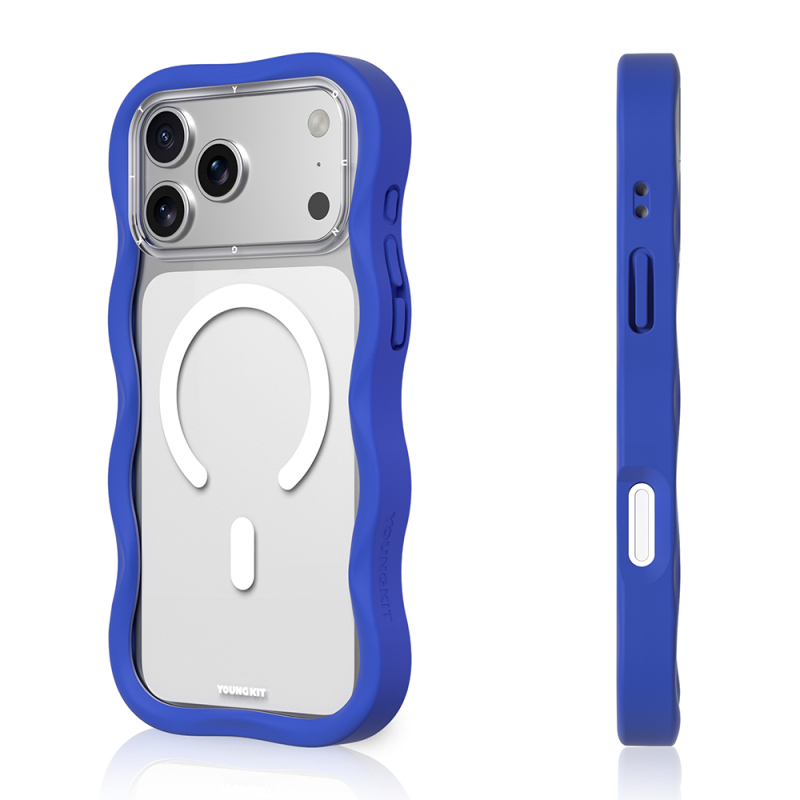 Apple iPhone 17 Pro Max Case M-safe Charging Feature Youngkit Wave Clear Series Cover - 7