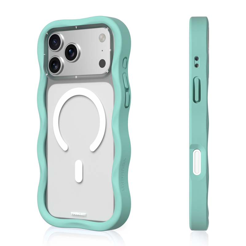 Apple iPhone 17 Pro Max Case M-safe Charging Feature Youngkit Wave Matte Series Cover - 9