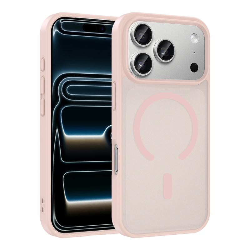 Apple iPhone 17 Pro Max Case M-safe Charging Feature Zore Flat Cover - 6