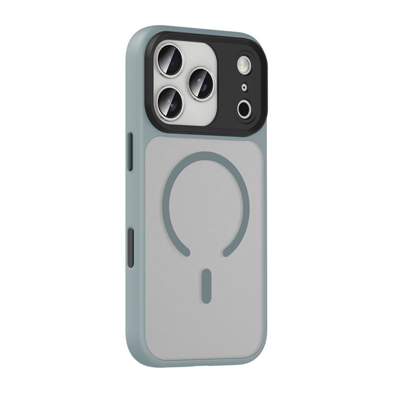 Apple iPhone 17 Pro Max Case Matte Back Surface Wireless Charging Feature Zore Flet M-safe Cover - 9