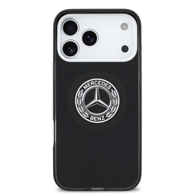 Apple iPhone 17 Pro Max Case Mercedes Benz Original Licensed M-Safe Charging Feature Dual Layer PC Nostalgic Star Design Cover - 13