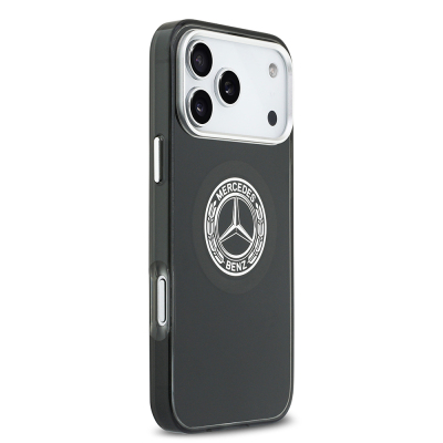 Apple iPhone 17 Pro Max Case Mercedes Benz Original Licensed M-Safe Charging Feature Dual Layer PC Nostalgic Star Design Cover - 14