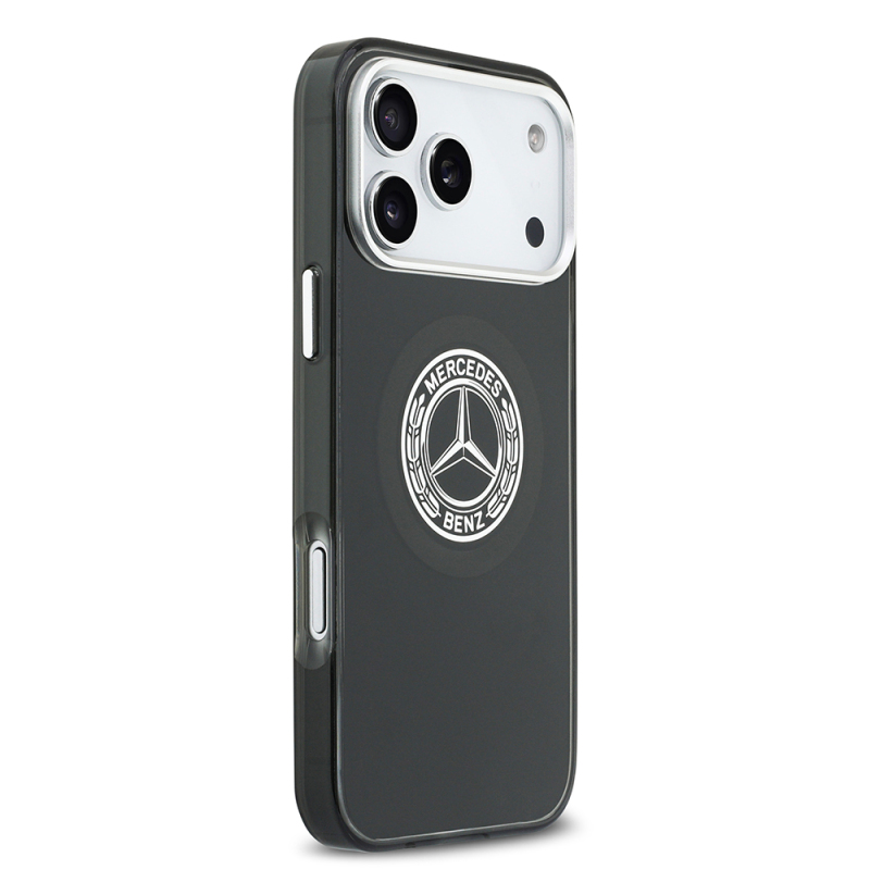 Apple iPhone 17 Pro Max Case Mercedes Benz Original Licensed M-Safe Charging Feature Dual Layer PC Nostalgic Star Design Cover - 14