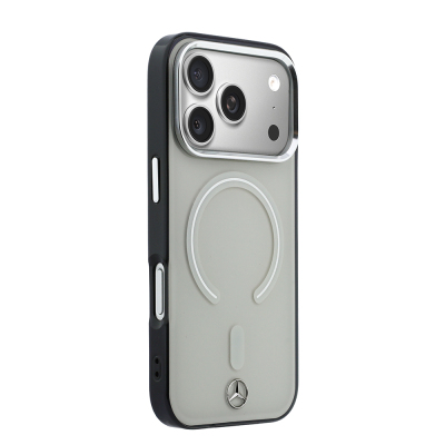 Apple iPhone 17 Pro Max Case – Officially Licensed Mercedes-Benz – Transparent Cover with Iconic 3D Metal Logo and MagSafe Charging Support - 4