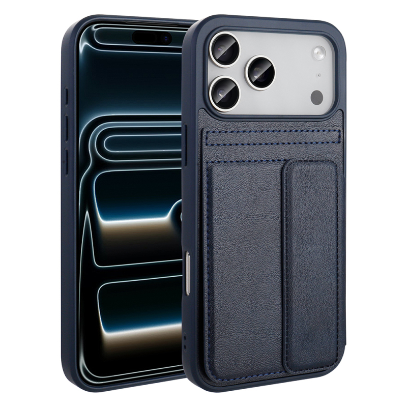 Apple iPhone 17 Pro Max Case PU Leather Card Holder Zore Sevilla Cover - 3