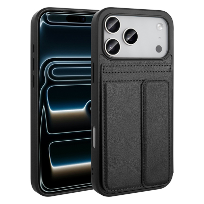 Apple iPhone 17 Pro Max Case PU Leather Card Holder Zore Sevilla Cover - 4