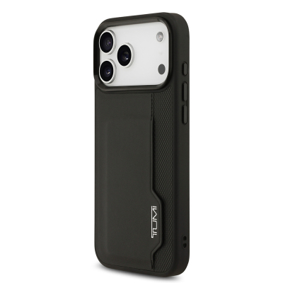 Apple iPhone 17 Pro Max Case TUMI Original Licensed Leather Vertical Card Holder Cover - 3