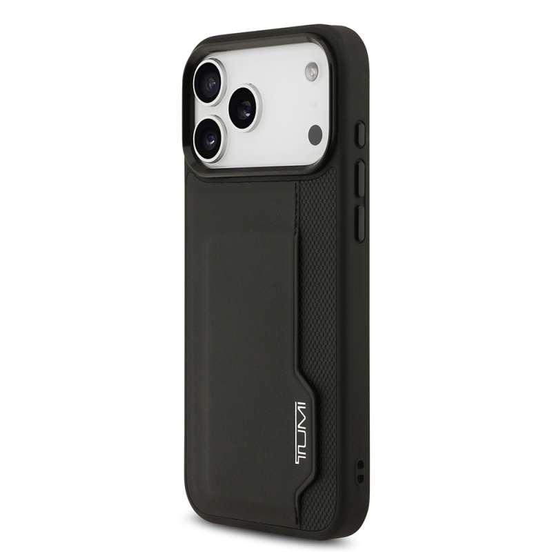 Apple iPhone 17 Pro Max Case TUMI Original Licensed Leather Vertical Card Holder Cover - 3