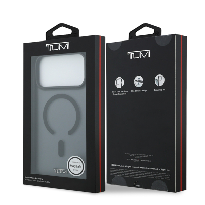 Apple iPhone 17 Pro Max Case TUMI Original Licensed M-safe Charging Frosted Transparent Cover - 16