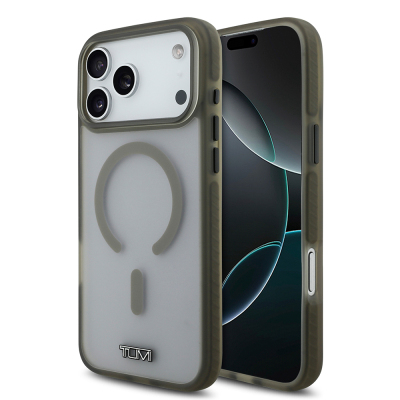 Apple iPhone 17 Pro Max Case TUMI Original Licensed M-safe Charging Frosted Transparent Cover - 3