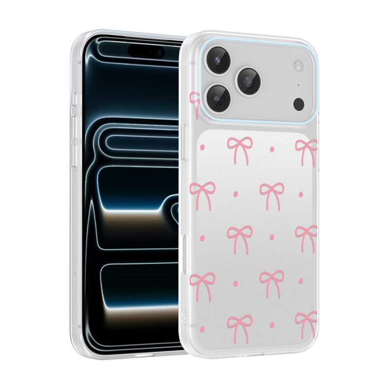 Apple iPhone 17 Pro Max Case with Camera Protector, Patterned Zore Clip Cover - 1