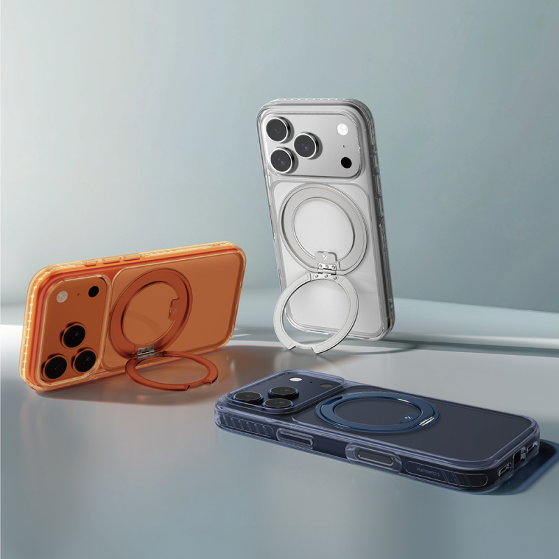 Apple iPhone 17 Pro Max Case with M-Safe Charging, Airbag Design, Stand, AmazingThing Titan Pro MagSpin Cover - 27