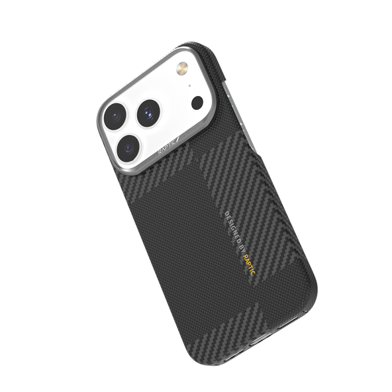 Apple iPhone 17 Pro Max Case with M-safe Charging Feature, 600D Metal Camera Frame, Raptic Aramid Fiber Geotik Series Cover - 6