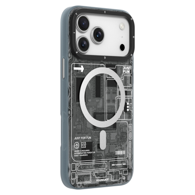 Apple iPhone 17 Pro Max Case with M-safe Charging Feature and Camera Control Button, Youngkit Technology Series Cover - 5