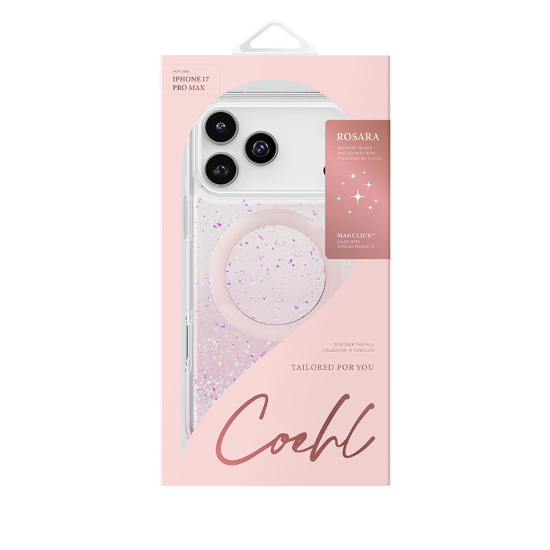 Apple iPhone 17 Pro Max Case with M-safe Charging Feature and Hologram Piece Coehl Rosara Cover - 4